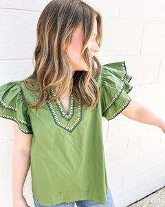 Value Of Yours Olive Top