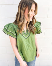 Load image into Gallery viewer, Value Of Yours Olive Top