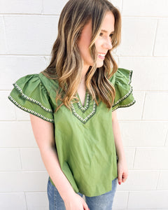 Value Of Yours Olive Top