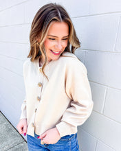 Load image into Gallery viewer, Keep Me Updated Ecru Cardigan