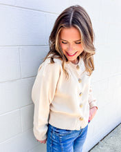 Load image into Gallery viewer, Keep Me Updated Ecru Cardigan