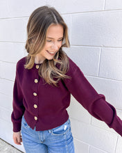 Load image into Gallery viewer, Keep Me Updated Burgundy Cardigan