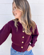Load image into Gallery viewer, Keep Me Updated Burgundy Cardigan