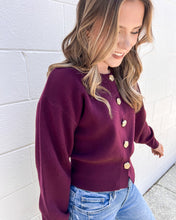 Load image into Gallery viewer, Keep Me Updated Burgundy Cardigan