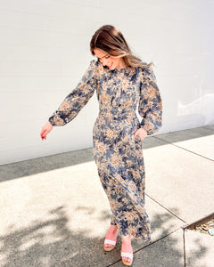 Definitely Not The Case Dusty Blue Dress