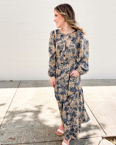 Definitely Not The Case Dusty Blue Dress