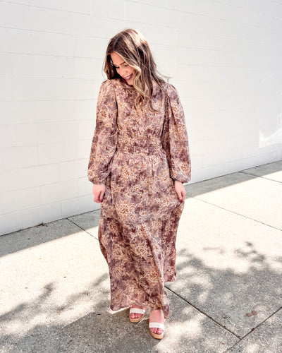 Definitely Not The Case Mocha Dress