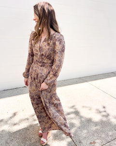 Definitely Not The Case Mocha Dress