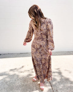 Definitely Not The Case Mocha Dress