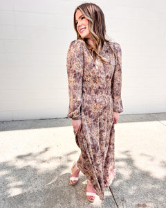 Definitely Not The Case Mocha Dress