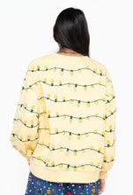 Load image into Gallery viewer, Queen Of Sparkles Licensed Yellow Sequin String Lights Clark Griswold Screenprint Sweatshirt