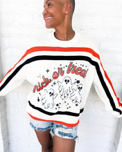 Load image into Gallery viewer, Queen Of Sparkles Trick or Treat Long Sleeve Sweater