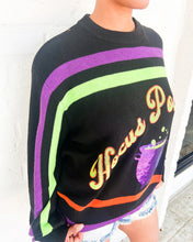 Load image into Gallery viewer, Queen of Sparkles Hocus Pocus Sweater - Black Halloween Knit Top with Sequin cauldron 