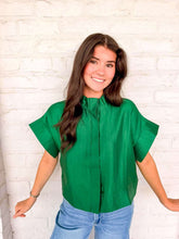 Load image into Gallery viewer, Show Me Love Green Top