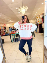Load image into Gallery viewer, Merry Holidays Ivory Gingham Pullover