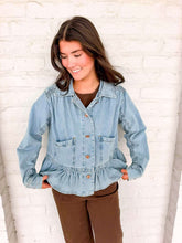 Load image into Gallery viewer, Light Denim Essentials Jacket