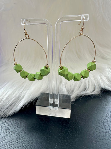 Cube Beaded Earring