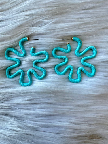 Flower Hoop Earring