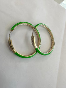 Color Enamel Hoops