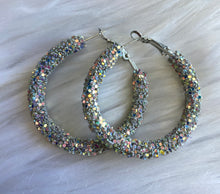 Load image into Gallery viewer, Glitter Hoops