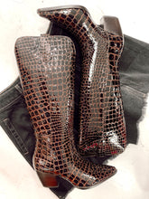 Load image into Gallery viewer, Stella Choco Croco Boots